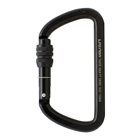 Fusion Climb Tahoe Steel Screw Lock Key Nose Straight D-shape Carabiner