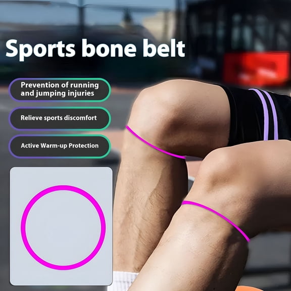 XIRQI 2 Pcs Silicone Patella Tendon Support Patella Knee Band for Basketball Knee Pain Running Tendon Brace Support Strap (Pink)
