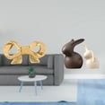 thumbnail image 2 of Juego de tirador de lazo de latón y estatua de cerámica para cajones de cocina, armarios, cómodas, baño y jardín (decoración de Pascua)., 2 of 8