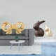 thumbnail image 2 of Juego de tirador de lazo de latón y estatua de cerámica para cajones de cocina, armarios, cómodas, baño y jardín (decoración de Pascua)., 2 of 8