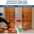 thumbnail image 3 of One Touch Kickdown Door Stopper, Door Holder, Heavy Duty Door Stops, Bottom of Door, Height-Adjustable Rubber Tips by HASHI (Black 4 inch x 1pack), 3 of 14
