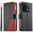 thumbnail image 1 of Funda cartera GANGXUN para Xiaomi Poco X6 5G , cuero PU con tarjetero, cremallera, correa de mano, soporte y protección 1213°, 1 of 6