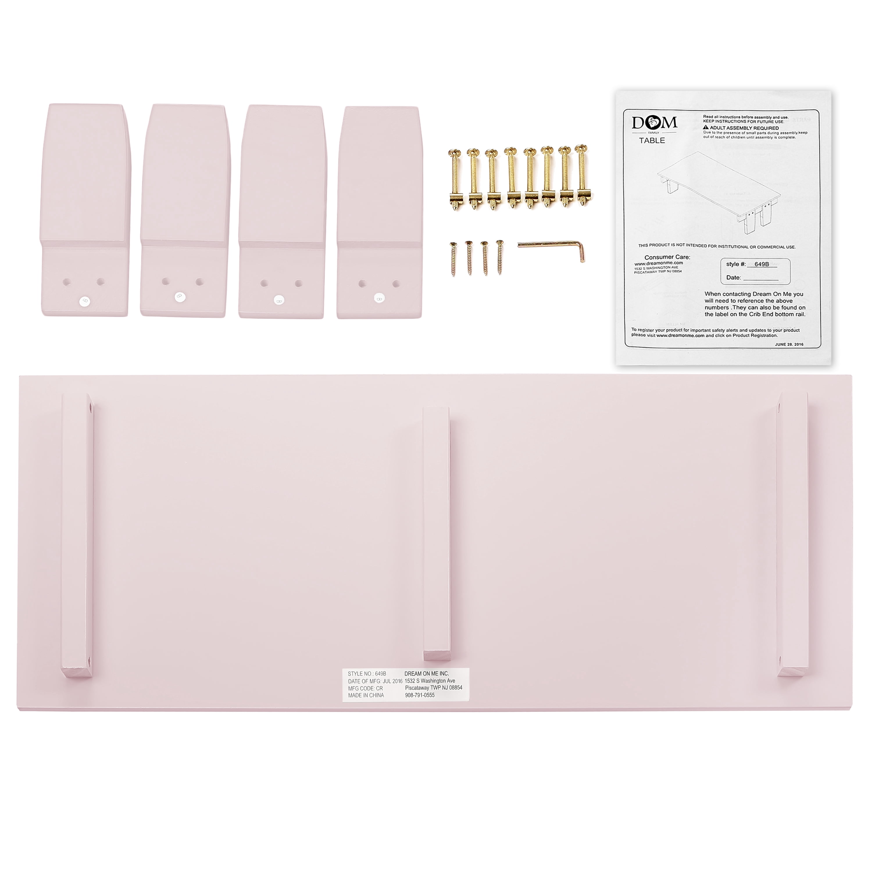 Dream On Me 3 in 1 toddler bed convertible Kit, Multiple Finishes,