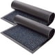 thumbnail image 1 of Tapetes de bienvenida para puerta delantera, paquete de 2, tapetes de entrada para interiores y exteriores para raspador de zapatos, ideal para interiores y exteriores, áreas de alto tráfico, gris, 1 of 3