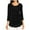 Black#sequin womens top, variant on Winter Party Tops for Women Mesh Pleated Layered 3/4 Sleeve Tunic Shirts Elegant Sparkly Crewneck Sequin Blouse Wine,XXL