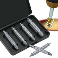 thumbnail image 2 of 6 Pack Hss 4341 Steel Screw Extractor, Damaged Screw Removal Kit For Broken Bolts, Tungsten Steel, Titanium Plated, 2 of 4