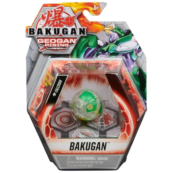 Bakugan, Diamond Falcron, 2-inch Tall Geogan Rising Collectible Action Figure and Trading Card