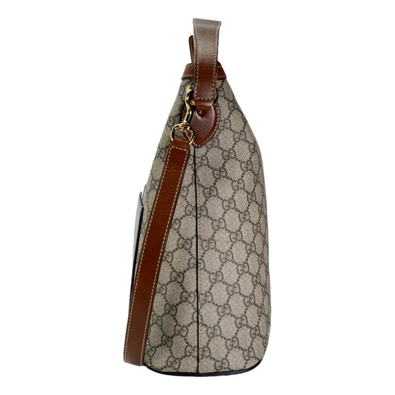 Gucci GG Logo Supreme Moon Beige Hobo Handbag Walmart