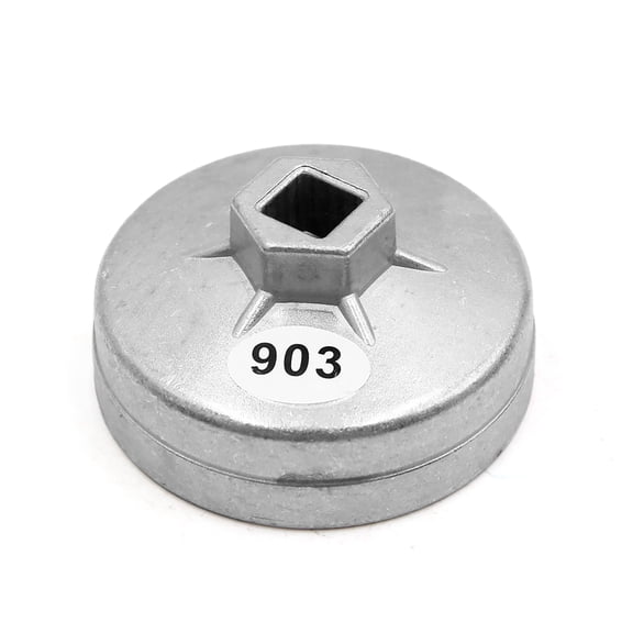 Unique Bargains 74mm 14 Flutes Metal Oil Filter Cap Wrench Socket Remover Tool
