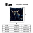 thumbnail image 5 of Taurus Constellation Elegant Velvet Decorative Pillows Set of 2 with Unique Patterns, Throw Pillow Inserts for Bed or Couch, Available in 16x16, 18x18, 20x20 Inches for Any Occasion, 5 of 6