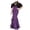 CL3, variant on Women's African Print Dress Floor Length Short Puff Sleeved Mermaid Dresses Evening Long Dress