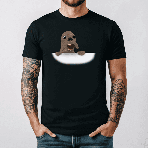 Pingu Walrus Terror Funny Retro 90s Cartoon Graphic Tee Shirt V19302,Unisex S- 5XL