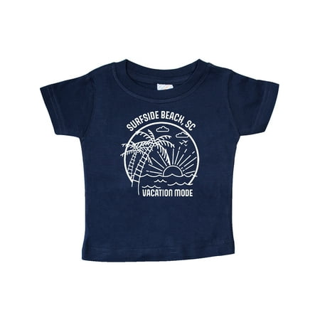 

Inktastic Summer Vacation Mode Surfside Beach South Carolina Gift Baby Boy or Baby Girl T-Shirt