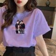 thumbnail image 1 of Vampire Diaries T-shirt en Coton pour Femmes et Filles, Harajuku Décontracté, Col Rond, Manches Courtes, Mode Urbaine, Graphique d'Été pour Femmes, 1 of 1