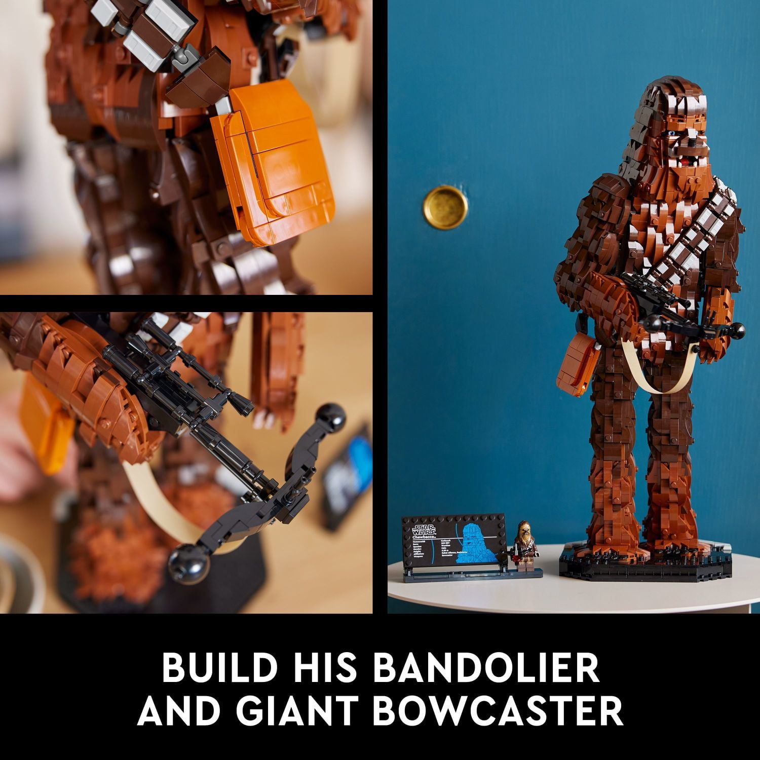 LEGO Star Wars Chewbacca, Buildable Star Wars Collectible for Adults, Build and Display Chewbacca Collectible, Fun Star Wars Gift for Teens, Adults or any Star Wars Original Trilogy Fan, 75371