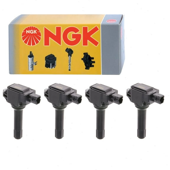 4 pc NGK Ignition Coils compatible with Subaru Outback 2.5L H4 2015-2019