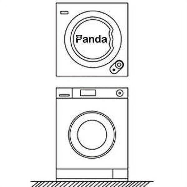 Panda 0.6 Cubic Feet cu. ft. Portable Dryer in Gray with Child Safety Lock