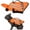 Orange, variant on Reflective Angel Wing Dog Life Jacket with Chin Float Vest for Swimming | Head Support Bulldog Frenchie Small High‑buoyancy Quick‑rescue Handle Breathable Mesh Reflective Strips(Pink,S)