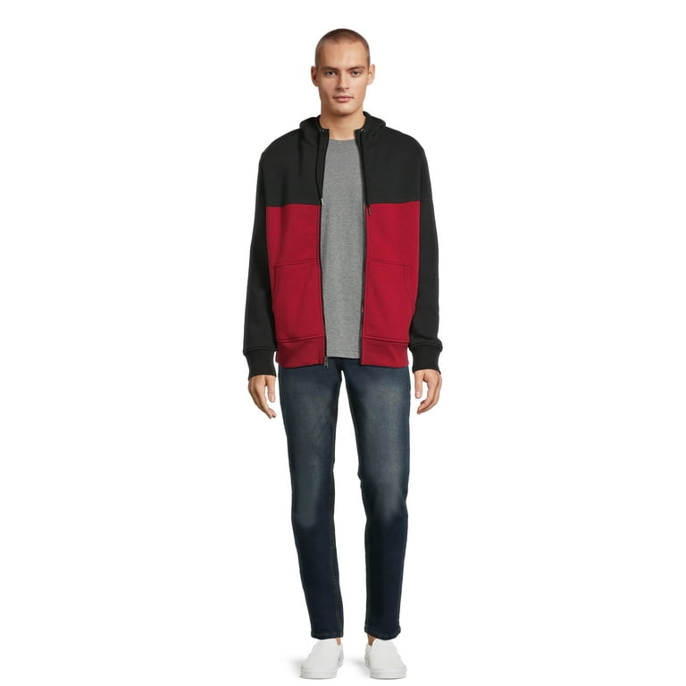 George Men s Faux Sherpa Fleece Lined Jacket with Hood Sizes S 3XL Walmart