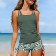 thumbnail image 7 of Girls Swimwear 2-Piece Tankini Set for Kids, Toddler Girl Bathing Suit with Floral Shorts, Summer Beach Pool Fun Outfit, 7 of 7