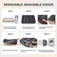 thumbnail image 3 of U By Bedsure Orthopedic Dog Bed - Medium Size, Extra Thick Support, Waterproof Washable Cover, Soft Sherpa & Nonskid Bottom, Grey, 35", 3 of 10
