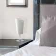 thumbnail image 2 of Mod Lighting and Decor Mini Table Lamp with Angled Shade - 12.5" - Silver and White, 2 of 7