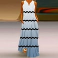 thumbnail image 2 of XuJwPNcy Maxi Dresses for Women Loose Sleeveless Print Tank Dresses Casual V Neck Vacation Sundress with Pockets, 2 of 5