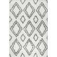 thumbnail image 4 of JONATHAN Y ALASKA SHAG 5 x 8 Area Rug, Beni Moroccan Style Diamond - Ivory/Dark Gray, ALA101A-5, 4 of 5