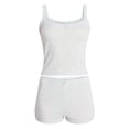 thumbnail image 5 of No Boundaries Sleep Pointelle Cami and Shorts Set, 2-Piece, Women’s XXS-3X, 5 of 5