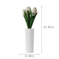 thumbnail image 3 of Yooshoverk Tulips Lamp Lights , Desk Lamp Led Simulation Tulips Night With Vase,Table Lamp Ornaments For Home Living Room Desktop Decor For Home Decor White 12.2X5.51X4.53In, 3 of 6