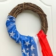 thumbnail image 5 of 4th of July PALIFEUR Wreath, 27.55 Inch Patriotic Wreaths for Front Door, Artificial Floral Spring Wreaths Decorations for Memorial Day Independence Day Veterans Day, Red Blue White, 5 of 7