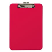 Mobile OPS 61622 0.25 in. Clip Capacity Holds 8.5 in. x 11 in. Sheets Unbreakable Recycled Clipboard - Red