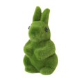 thumbnail image 1 of Estatua de conejo de Pascua con musgo, realista, linda, creativa, para festivales, coleccionable, simulación 10CMX11CMX19CM, 1 of 9