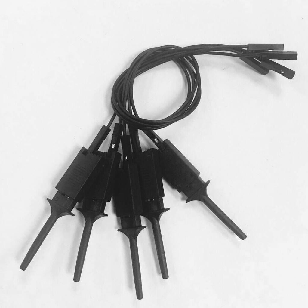 5 Pieces Logic Analyzer Cables Probe Test Hook Clip Line 20cm Female to Female 
