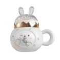 thumbnail image 3 of Patrón de Tazas de café Espresso Latte Taza Taza de té con tapa y asa Taza de la Taza de cerámica para el hogar Acción de gracias Blanco perfecl Taza de café, 3 of 8