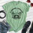 thumbnail image 2 of Clowning Around Since 1986 Shirt, Unisex Women's Men's, Horror Movie Book Spooky Clown Film Halloween, Heather Apple Green, Medium, 2 of 6