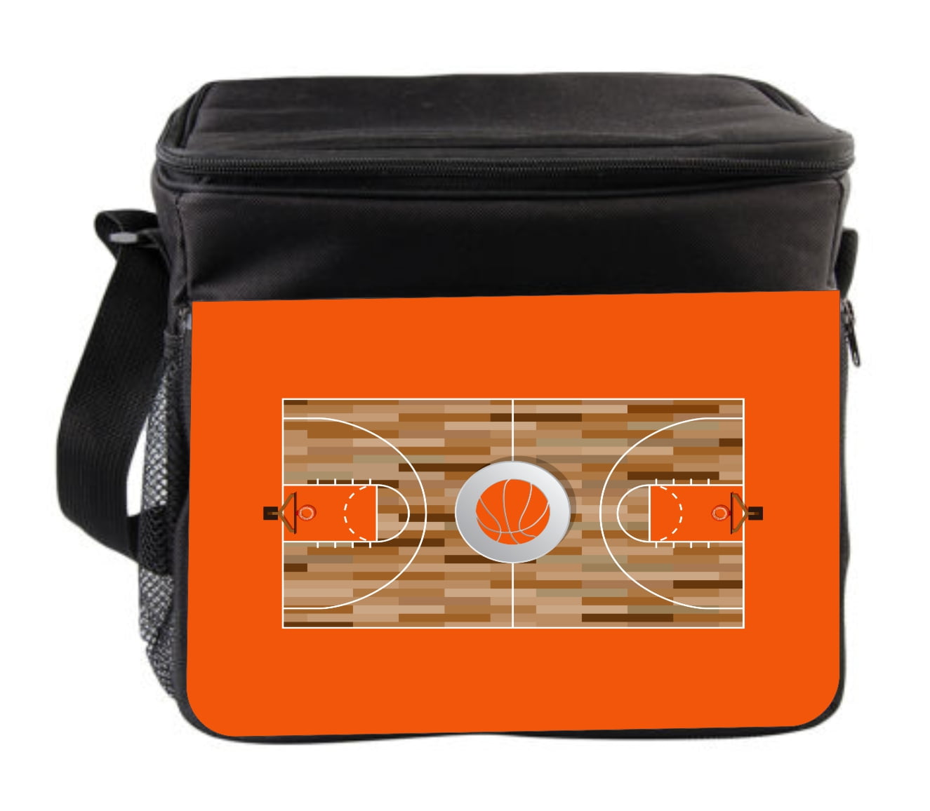 Basketball Field On Old Metal Plate Casual Backpack Unisex Rucksack Durable Travel Daypack Laptop Bag
