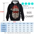 thumbnail image 5 of Rebaike Santa Face Christmas Hoodie for Men Women, Funny Holiday Pullover Sweatshirt with Beard Glasses Graphic, Ugly Xmas Party Unisex Winter Casual Hoodie Gift, 5 of 8