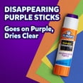 thumbnail image 6 of Elmer's Disappearing Purple Washable School Glue Sticks, 6 Gram, 12 Count, 6 of 7