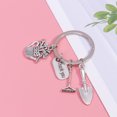 thumbnail image 2 of 3PCS Mini Rake Shovel Kettle Keychains Creative THANK YOU Letter Printed Key Rings Metal Pendant Key Chain Creative DIY Keychain Craft Ornaments for Thanksgiving Day Decor Silver, 2 of 5