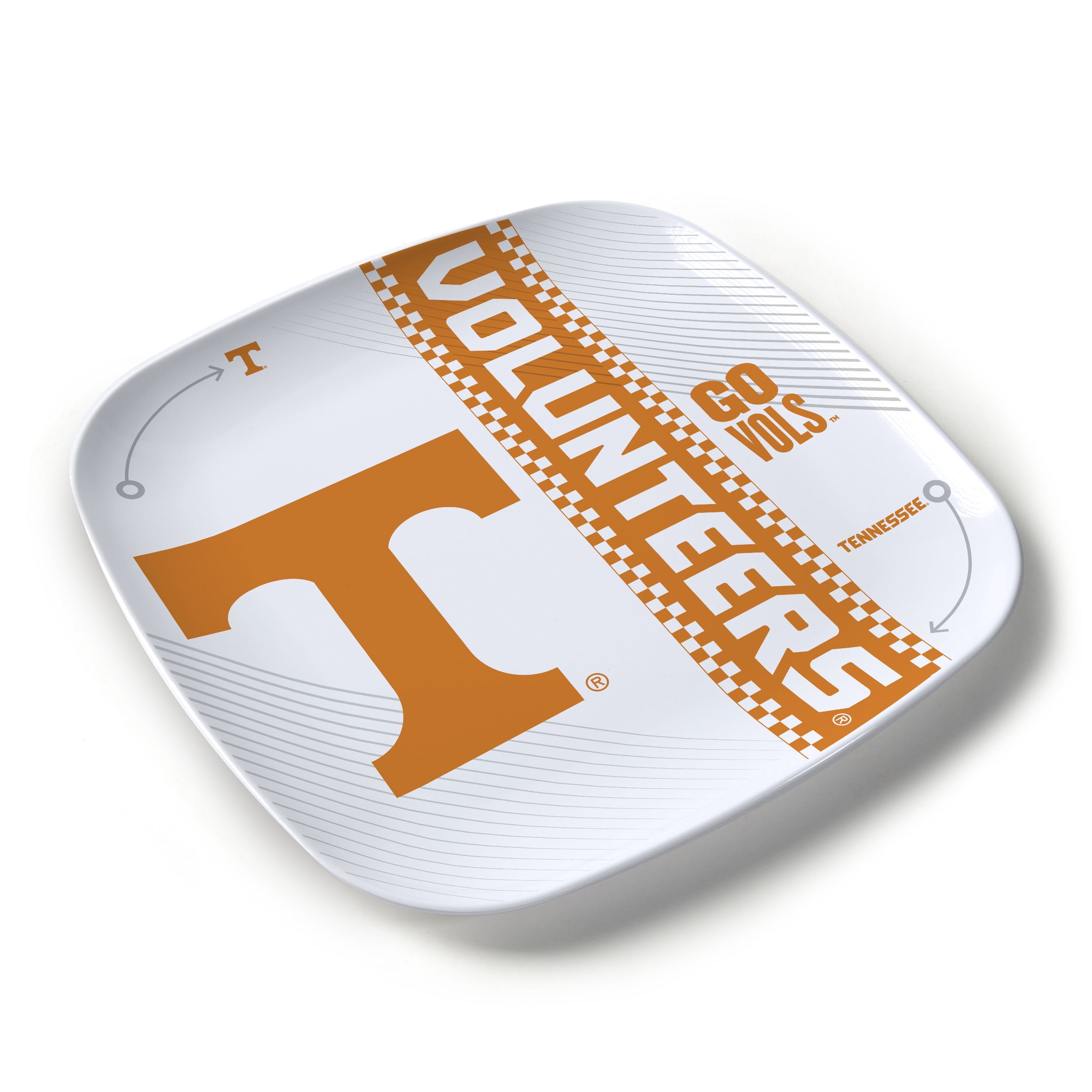 YouTheFan NCAA Tennessee Volunteers Large Party Plate