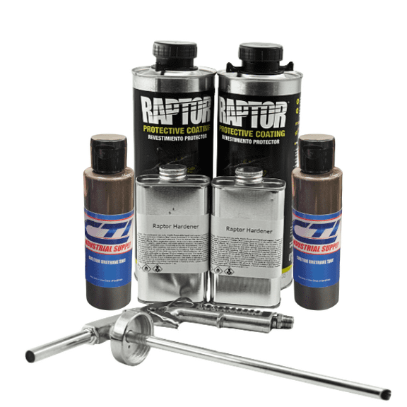 U-Pol Raptor Bedliner Kit Charcoal Metallic 2 Liters