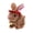 🔥 Brown, variant on Realistic Bunny Toy for Kids | Bunby Interactive Jumping Rabbit | Twitching Shaking Ears | Responds to Voice | Soft Synthetic Fur | No Mess Low Maintenance | 1 Piece | Battery Powered
