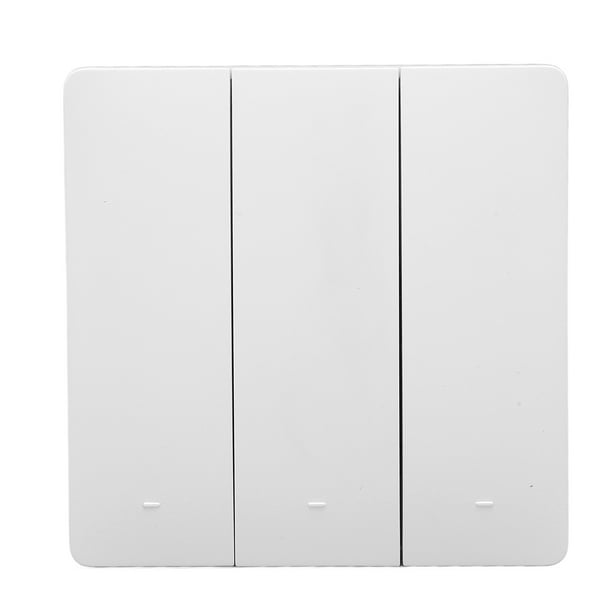 Kit de interruptor de luz inalámbrico de 3 bandas con control remoto y receptor para el hogar y la oficina