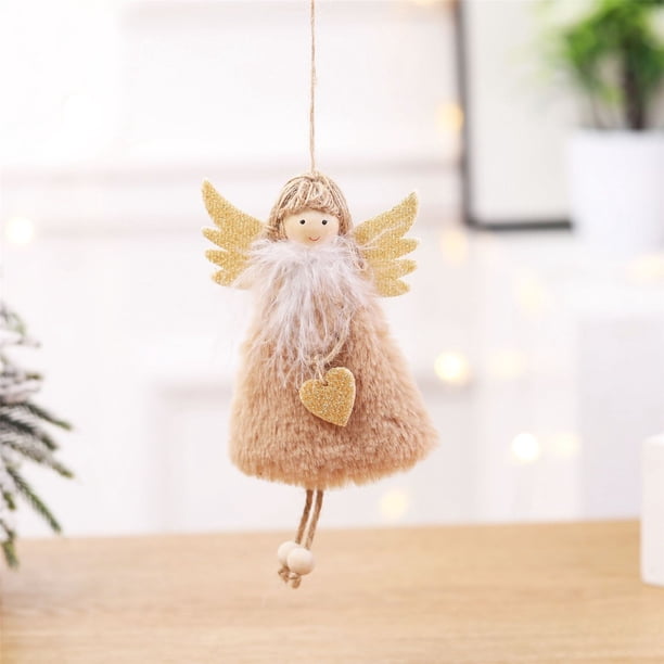 Colgante Decorativo Navideño onlyliua Ángel de Plumas
