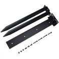 thumbnail image 4 of Kit Kit, Fence Post Anchor Repair Kit Along With Reinforced Steel Piles Approx.15.6*15.7*2.4*2.2 Inches Black New, 4 of 8