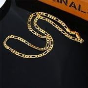 Buytra Fashion 18K Gold Plated Men's Punk Chain Necklace Women Long Necklace Jewelry