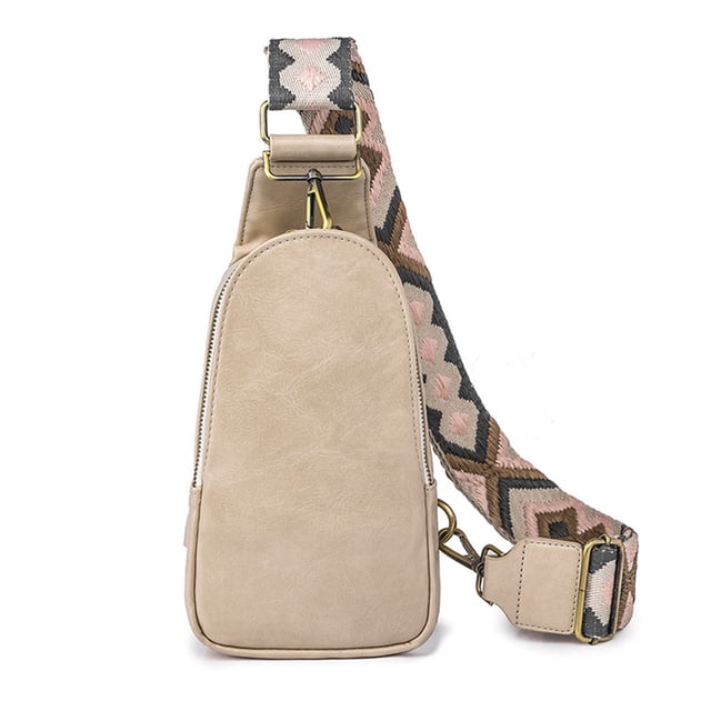 Bolso de pecho para mujer, bolso bandolera, bolso bandolera pequeño, bolso de hombro de piel sintética, bolso de hombro de viaje