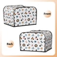 thumbnail image 3 of Uemuo Cartoon Animals Print Toaster Cover 4 Slice, Small Kitchen Appliance Covers, Toaster Oven Cover with Loop, Bread Machine Cover Dust Cover Protection, 3 of 7