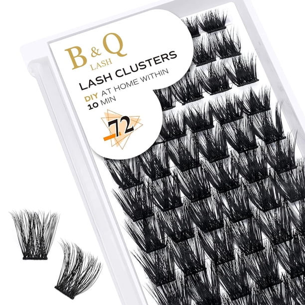 Lash Bond and Seal 10ML B&Q Lash Cluster Bond and Seal Pegamento para pestañas Pegamento para pestañas DIY Extensiones de pestañas Impermeable Unión y sello de larga duración (Black Bond+Black Seal)